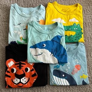 The Children's Place Kids Graphic Tees - Yellow, Black, Blue